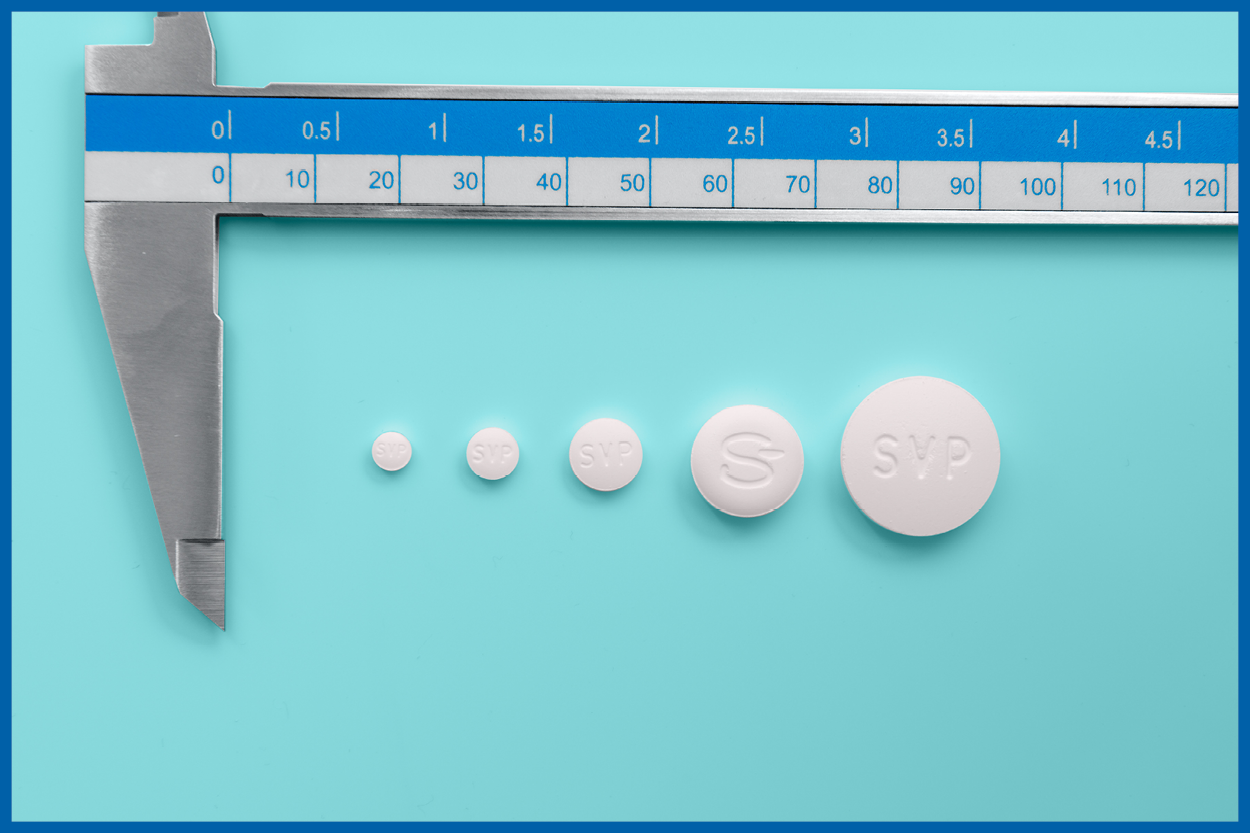 SVP Tablet Sizes